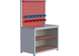 Resim SUYABATMAZ 1.30 Metre Raflı Çalışma Tezgahı 