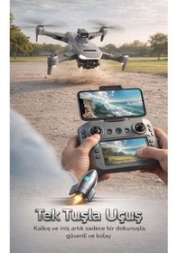 Resim Gps Destekli Ve Engel Sensörlü Kameralı Drone Profesyonel Çekim Ve Havada Sabitleme 