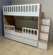 Resim Aras Tamamı Mdf Membran Kaplama Yavrulu Çelik Destekli Ranza AC2 