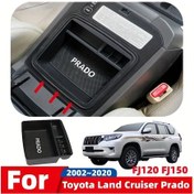 Resim Chuangyinshop Toyota Prado Fj120 Fj150 2002-2020 Konsol Saklama Kutusu Siyah Araç Organizasyon 