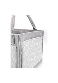 Resim Nessiworld Babyjem Keçe Anne Bebek Bakım Çantası 772 Gri Çiçek-39727 