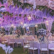 Resim 10 adet Yapay Wisteria Asılı Çelenk Dizisi Sahte Wisteria Çiçekleri Sarmalı Sahte Wisteria Çiçekleri Rattan Bahar Yaz Ev Bahçe Düğün Kemer Partisi Masa Girişim Sevgililer Günü Hediyesi Kapalı Açık Dekor 