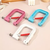 Resim 1 Adet LOOEN Boncuk Yerleştirme Makinesi - 4-10mm Sahte & Boncuklar için Beyaz DIY El Pres Aleti, Ergonomik Saplı Kıyafetler, Çantalar, Saç Bantları ve DIY El Sanatları İçin Ayarlanabilir El Aleti, Sağlam Yapı 