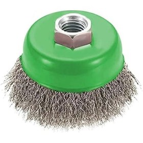 Resim Çanak Fırça 75mm Dalgalı Paslanmaz Telli M14 Vidalı Era10159 Eratool 