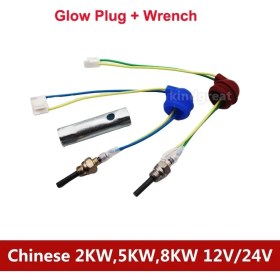 Resim Xiyu Shop 24V Kızdırma Bujisi Anahtarı Stili 12V 24V 2kw 5kw 8kw Çin Otopark Hava Dizel Isıtıcı Kızdırma Pabucu Karavan Rv Kamyon Tekne Benzer Webasto Eberspacher (Yurt Dışından) 