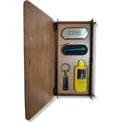 Resim Clipper Çakmak Seti Bukalemun Ahşap Kutulu 