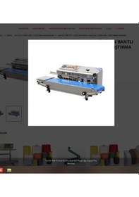 Resim Lavıon Frb-770 I Yürüyen Bantlı Naylon Torba Ağzı Yapıştırma Makinası C Dikiş Makinesi+masa 