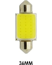 Resim 12 Çipli Led Sofit Ampul 36Mm Araç İçi Tavan Aydınlatma Ampulü 