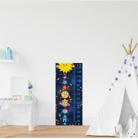 Resim Çocuk Odası Bebek Odası Boy Ölçer Boy Cetveli Sticker Gezegen 