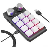 Resim Geeksen "12 Tuşlu Kablosuz Oyun Ve Tasarım Klavyesi - Kırmızı Switch, Hot-swappable, Uwbt Bağlantı" 