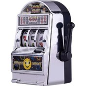 Resim Folinda Küçük Boy Abs Plastik Casino Slot Makinesi Oyuncak - 3-18 Yaş Arası Eğlenceli Etkileşimli Oyun Seti Gümüş 