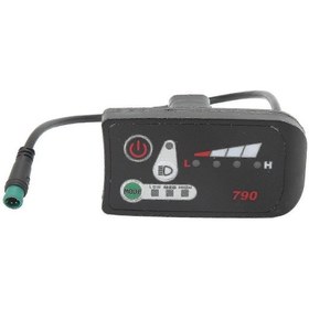 Resim 22.2mm Gidona Uygun Su Geçirmez E-bisiklet Lcd Güç Ölçer 5p Fiş 48v. 