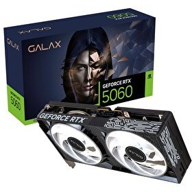 Resim Galax GeForce RTX 5060 1-Click OC V2 8GB GDDR7 128 Bit DLSS 4 Ekran Kartı 56NSN8MDDXBO 