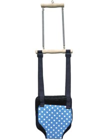 Resim Hoppala Zıp Zıp Asmalı Salıncak Puantiyeli Bebek Yürüme Yardımcısı 