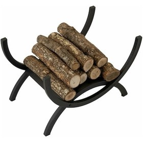 Resim Şömine Yanı Minimalist Odunluk Metal Odun Standı 