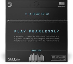 Resim D'Addario Nyxl1152 Elektro Gitar Tel Seti, Medium/Heavy Bottom, Ni 