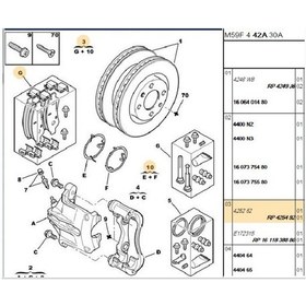 Resim Ön Balata C3 C4 Xsara 207 307 3800-4254.92 