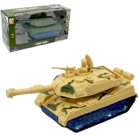 Resim Can Oyuncak Pilli Sesli Işıklı Hareketli Askeri Tank 