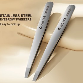 Resim Profesyonel Paslanmaz Çelik Kaş Cımbızı - Kaşlar, Sakal, Bıyık, Yüz Tüyü Alma İçin Hassas Cımbızlar - Hipoalerjenik, Kaymaz Tutuş, Depolama Çantası ile - Erkekler ve Kadınlar için - Salon ve Ev Bakım Aracı, Kaş Cımbızı, Tüyü İnceltmek İçin, Şık Tasarım, Yüksek Kaliteli Yapı, Bıyık Bakımı, Şık Bakım, Dayanıklı Yapı, Kişisel Bakım 