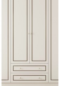 Resim Rabi Mobilya Grey Country 6 Kapak 2 Çekmeceli Gardırop 