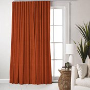 Resim Nuvomon Roma Fon Perde VR1362 - 140x270 cm - Hardal 