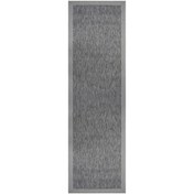 Resim Güven Collection Nature Rustic Bordürlü Sisal Halı Gri 80x300 cm 