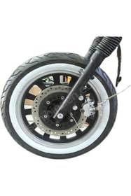 Resim Kml34tuning55 Motor 21 Jant Motosiklet Lastik Yanağı Beyaz 4 Adet Yanak 