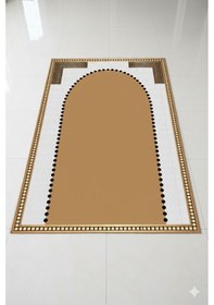 Resim Seccade Yumuşak Süngerli Diz Acıtmaz Halı Namazlık Siyah 