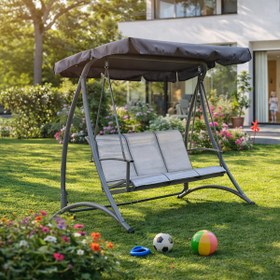 Resim Sunfun 3 Kişilik Metal Salıncak 