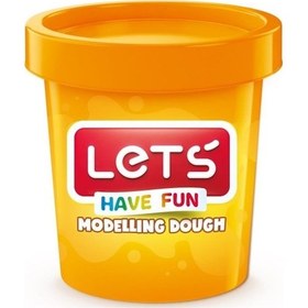 Resim Lets Oyun Hamuru Tek Renk 150 GR Fosforlu Turuncu L8340-16 