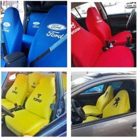 Resim Mazda Sarı Ön Arka Takım Penye Servis Kılıfı 