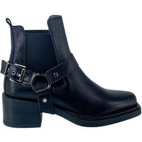 Resim Damla X 26425 Hakiki Deri Kadın Bot Siyah 