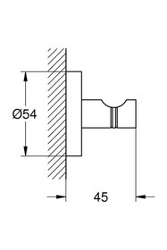 Resim Grohe Essentials Havlu/bornoz Askılığı 40364dl1 