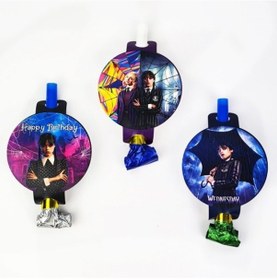 Resim Wednesday Kaynana Dili, Parti Düdüğü, 6lı Paket Uzayan Parti Düdüğü,uzat Çek Düdük Diğer 