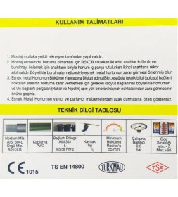Resim İcanpares Ocak Fırın Gaz Doğalgaz Bağlantı Fleksi 75CM - Yeni Tip Flex Örgülü Hortumu 