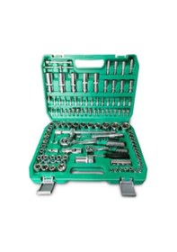 Resim Profesyonel 1/2 Ve 1/4 Cırcırlı Lokma Anahtar Takımı Bits Uç Set 