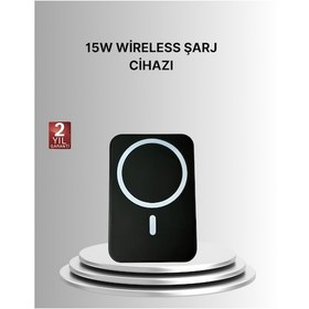 Resim 360 Döner Başlıklı Magsafe Araç Telefon Tutucu 15w Güvenli Kablosuz Şarj Çok Renkli 