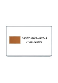 Resim Abc 90X120 Cm Alüminyum Çerçeve Duvara Monte Beyaz Yazı Tahtası 