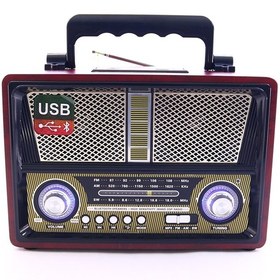 Resim Kemai Md-1802Bt Bluetooth Usb Sd Fm Nostaljik Görünümlü Radyo 