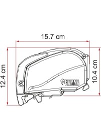 Resim Fiamma F80L 5.00X2.75 Beyaz Çatı Tipi Kasetli Tente 