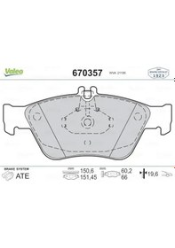Resim Mercedes Clk 200 C208 On Fren Balatasi 1997-2002 Valeo 670357 