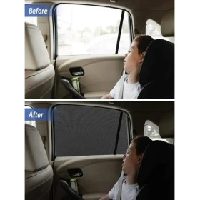 Resim Ankaflex 2 Adet Araba Araç Yan Cam Perdesi Güneşlik Gölgelik Güneş Koruyucu Arka Koltuk Perde Emzirme Örtüsü 