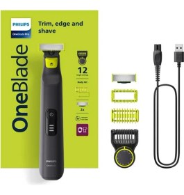 Resim Philips OneBlade Pro QP6542/10 Elektrikli Tıraş Makinesi - Sakal & Yüz - Islak & Kuru Kullanım + Ayarlanabilir Tarak 