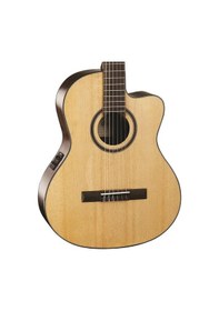 Resim Cort Ac160cfnat Cutaway Elektro Klasik Gitar Orta Seviye Ladin Kapak, Dahili Preamp Ve Eq Sistemi, Kesik Kasa Cutaway Tasarımı 