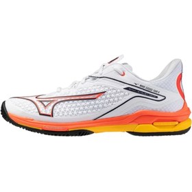 Resim Mizuno Wave Exceed Tour 6 AC Erkek Tenis Ayakkabısı Beyaz / Turuncu 