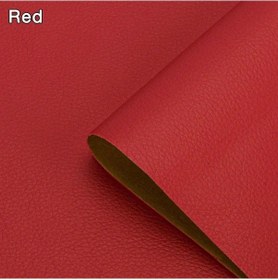 Resim Kendinden Deri İçin Onarım Yama Bant Ev Dıy Fix Kanepe Moto Araba Koltuğu Red 100x138cm 