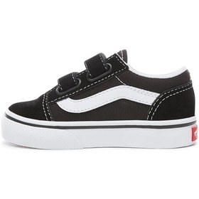 Resim Vans Siyah Bebek Süet Kanvas Yürüyüş Ayakkabısı VN000D3YBLK1 Old Skool V 