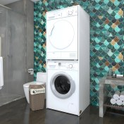 Resim Kenzlife çamaşır-kurutma makinesi dolabı evgeniya byz 180*70*60 banyo çift katlı kapaksız arkalıksız 