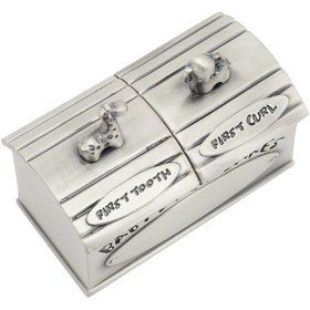 Resim Moveevo Çocukların Diş Ve Tüy Hafızalarını Saklamak İçin Avrupa Stili Çinko Alaşımlı Mini Anı Kutusu - Gümüş Rengi, Ev Dekorasyonu Ve Hediye Seçeneği 