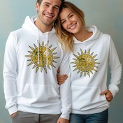 Resim Güneşimsin Kapşonlu Sevgili Sweatshirt 